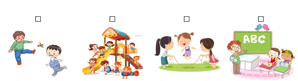 Em hãy đánh số thứ tự vào các bức tranh theo trình tự bài thơ: (ảnh 1)