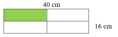 Diện tích phần được tô màu là: (ảnh 1)