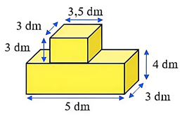 Giải bài toán sau. Tính thể tích của mỗi hình sau: (ảnh 1)