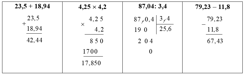 Đặt tính rồi tính. (ảnh 1)
