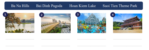 Look and write the correct names. (ảnh 1)