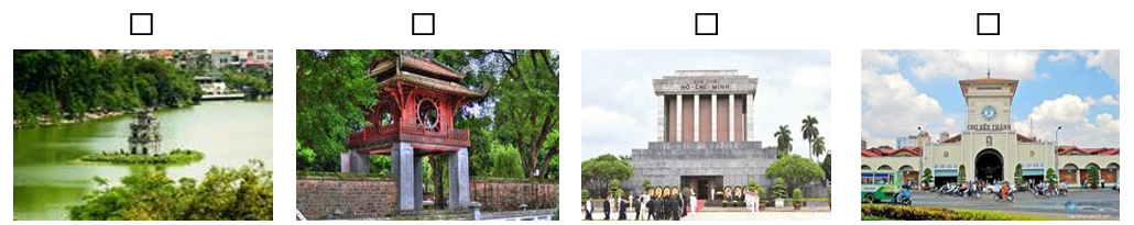 Đánh dấu ☑ vào ảnh ở thủ đô Hà Nội. (ảnh 1)