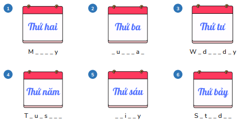 Look and write. M _ _ _ _ y (ảnh 1)
