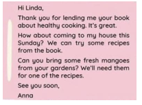 What does Anna ask Linda to do? (ảnh 1)