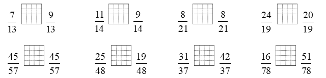Điền dấu >, <, = thích hợp vào ô trống. (ảnh 1)