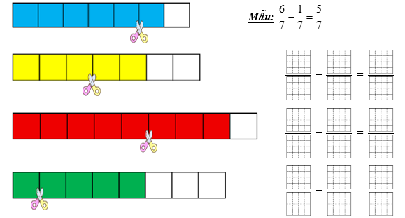 Viết phép tính thích hợp mới mỗi hình ảnh sau (theo mẫu) (ảnh 1)