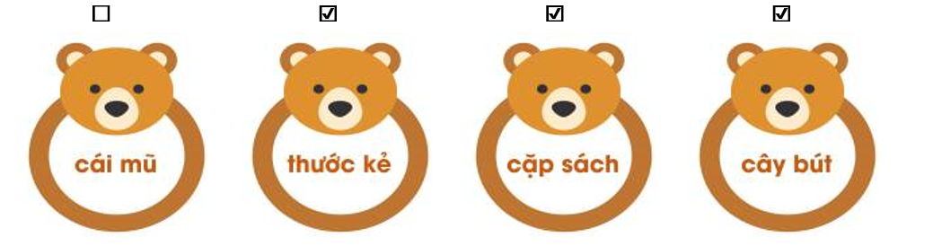 Đồ dùng học tập nào được các bạn nhỏ nhắc tới? (ảnh 2)