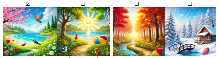 Bài đọc nhắc tới mùa nào trong năm? Đánh dấu ☑ trước phương án trả lời đúng nhất: (ảnh 2)