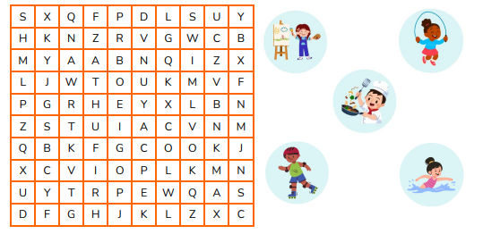 Look and find the words. (ảnh 1)