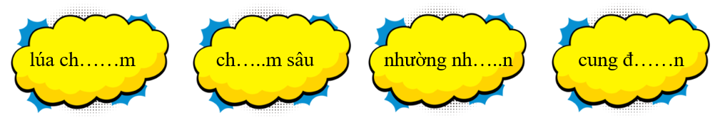 Em hãy điền vần “i” hoặc “iê” thích hợp vào chỗ trống: (ảnh 1)