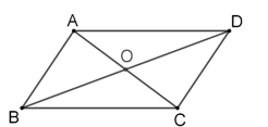 Cho hình bình hành ABCD có O là giao điểm của hai đường chéo AC và BD (như hình vẽ). Khi đó, vectơ {BO} - {DO} + {DC} bằng (ảnh 1)