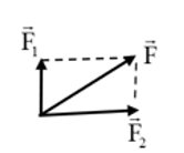 vecto F1 , F2 lần lượt là hai lực thay thế khi phân tích một lực F (ảnh 1)