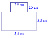 Một mảnh đất được vẽ trên bản đồ tỉ lệ 1 : 1 000 với kích thước như hình vẽ: Tính diện tích mảnh đất đó trong thực tế? (ảnh 1)