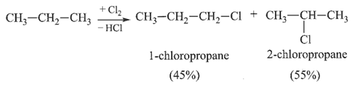 Cho c&aacute;c chất sau X 1-chloropropane v&agrave; Y 2-chloropropane Sản phẩm của phản ứng monochlorine ho&aacute; propane l&agrave;