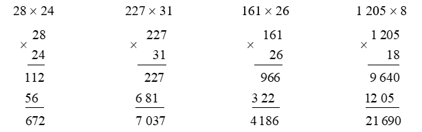 Tính nhẩm:  62 x 11 = …..  43 x 11 = …..  23 x 11 = ….. (ảnh 1)
