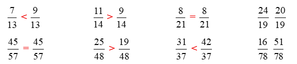 Điền dấu >, <, = thích hợp vào ô trống. (ảnh 2)