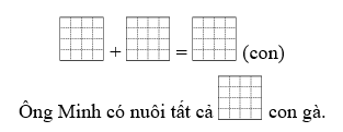 Ông Minh có nuôi 5 con gà trống và 4 con gà mái. Hỏi ông Minh nuôi tất cả bao nhiêu con gà? (ảnh 1)