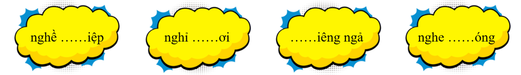Bài 2. Điền “ng” hoặc “ngh” thích hợp vào chỗ trống: (ảnh 1)