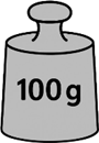 1/4 của 100 g là: (ảnh 1)