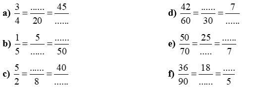 Điền số thích hợp vào chỗ chấm. (ảnh 1)