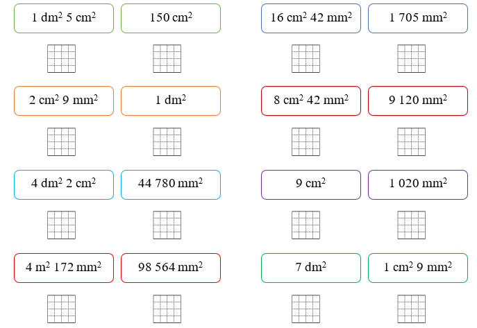 Điền dấu V dưới số đo bé nhất. (ảnh 2)