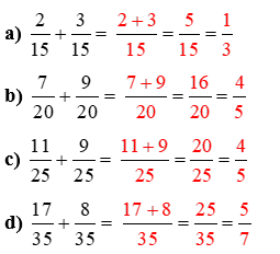 Tính rồi rút gọn phân số (ảnh 2)