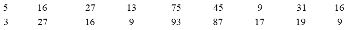 a) Khoanh vào phân số tối giản: 6/5   15/81   52/ 36   3/7 (ảnh 2)