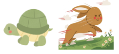 The main characters in this story are the hare and the _______________. The hare _______________, but he didn’t win the race. (ảnh 1)