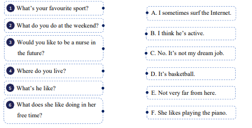 Read and match. (ảnh 1)