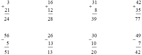Đặt tính rồi tính 3+21 (ảnh 2)