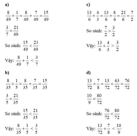 Điền dấu >, <, = thích hợp vào ô trống. (ảnh 2)