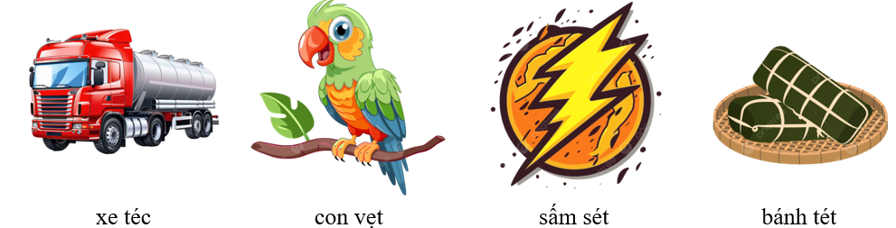 Điền vần “et” hoặc “ec” phù hợp với các sự vật trong tranh dưới đây: (ảnh 2)
