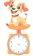 Nhìn hình và vẽ vị trí kim chỉ số cân mỗi loại: (ảnh 2)