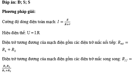 Ban đầu điều chỉnh R3 đến giá trị sao cho số chỉ của ampe kế là 0,66 A. Cho điện trở trong của nguồn không đáng kể. Trong các phát biểu dưới đây, phát biểu nào đúng, phát biểu nào sai? (ảnh 1)