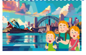 Lauren: What did you do in Sydney? 	   Henry: We ______. (ảnh 1)