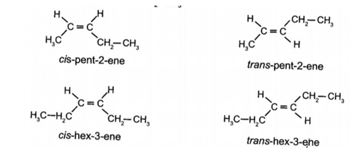 Cho các alkene sau:  1. CH2=CH-CH2-CH3                         2. (CH3)2C=C(CH3)2   (ảnh 1)