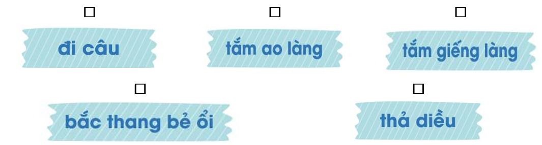 Bạn nhỏ được làm việc gì khi về quê nghỉ hè? (ảnh 1)