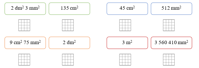 Điền dấu V dưới số đo bé nhất. (ảnh 2)