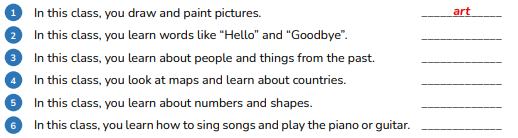 Read and write ONE word. In this class, you learn words like “Hello” and “Goodbye”. (ảnh 1)