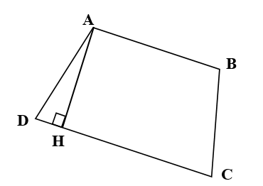 Vẽ đường cao của hình thang ABCD: (ảnh 2)