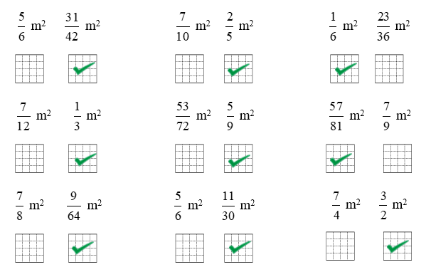 Điền dấu vào số đo bé hơn. (ảnh 3)