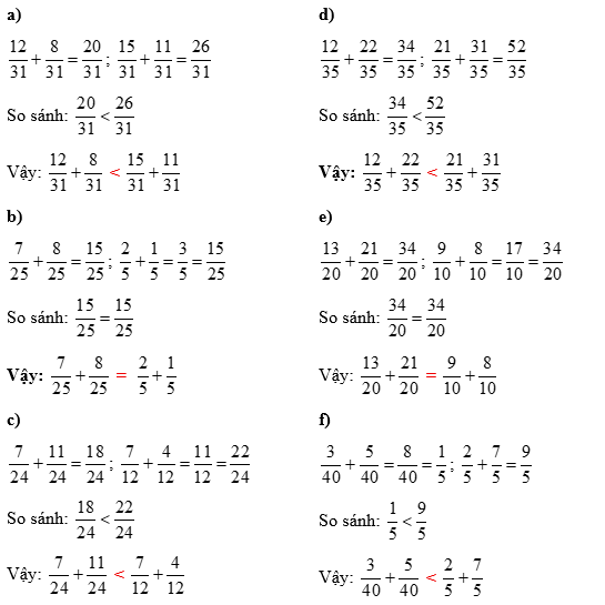 Điền dấu >, <, = thích hợp vào ô trống (ảnh 2)