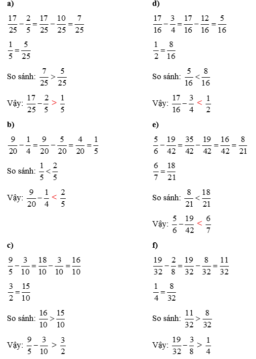 Điền dấu >, <, = thích hợp vào ô trống (ảnh 2)