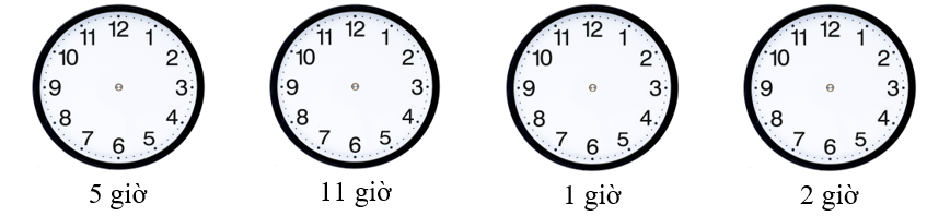 Vẽ kim giờ, kim phút trên đồng hồ cho phù hợp: (ảnh 1)
