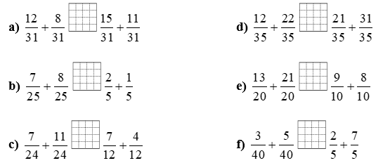 Điền dấu >, <, = thích hợp vào ô trống (ảnh 1)