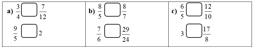 Điền dấu >, <, =? (ảnh 1)
