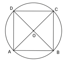 Cho hình vuông ABCD có độ dài cạnh hình vuông bằng 12 căn 2 cm, gọi O là giao điểm của 2 đường chéo. Khi đó: (ảnh 1)