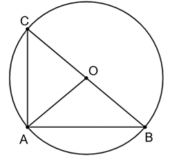 Cho ABC c&oacute; \(\widehat {\rm{A}}:\widehat {\rm{B}}:\widehat {\rm{C}} = 9:5:4\) v&agrave; điểm O l&agrave; trung điểm của BC. Trong ba điểm A, B, C c&oacute; tất cả bao nhi&ecirc;u điểm thuộc đường tr&ograve;n t&acirc;m O, b&aacute;n k&iacute;nh OC? (ảnh 1)
