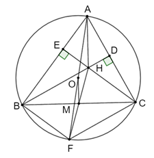 a) Đ&uacute;ng.  X&eacute;t tam gi&aacute;c \[ABC\] c&oacute; \[BD\] v&agrave; \[CE\] l&agrave; hai (ảnh 1)
