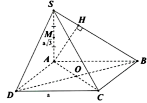 a) Kẻ \(AH \bot SB\) (\(H \in SB\)) Ta có: \(\left\{ {\begin{array}{*{2 (ảnh 1)